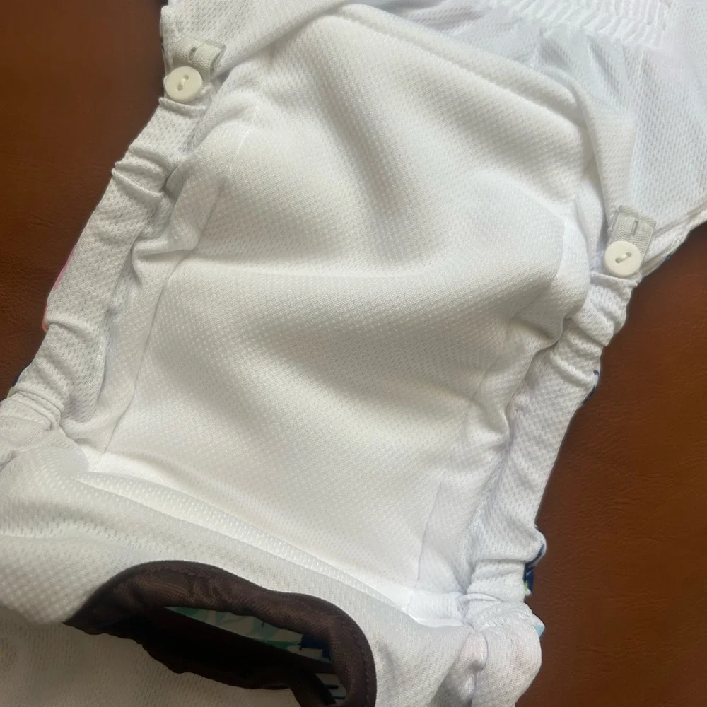 Cutebone White Floral Doggie Diaper